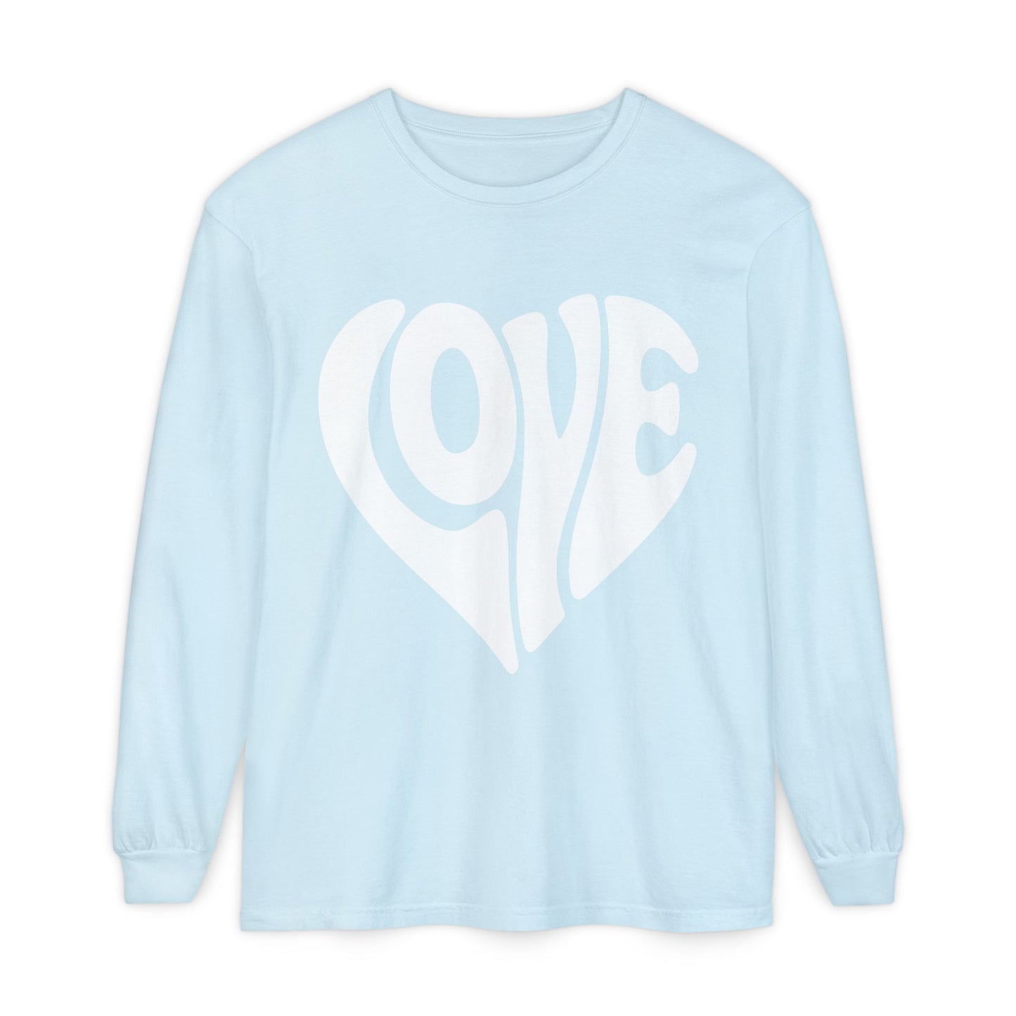Love Heart Long Sleeve T-Shirt - Unisex Cozy Valentine's Day Gift