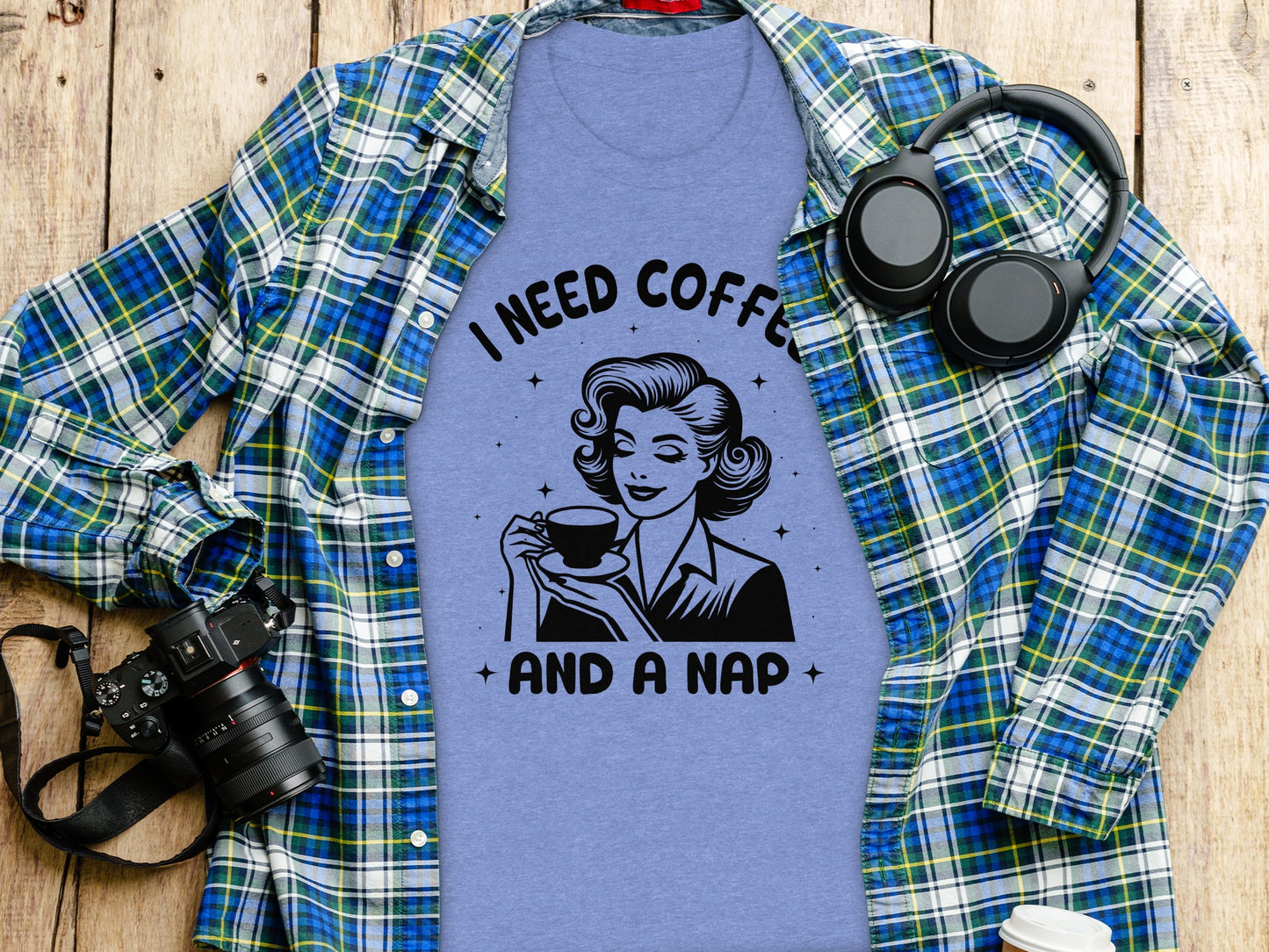 I Need Coffee And A Nap Graphic T-Shirt
