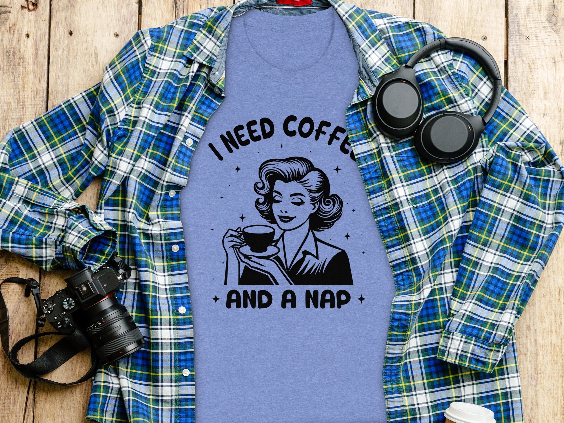 I Need Coffee And A Nap Graphic T-Shirt