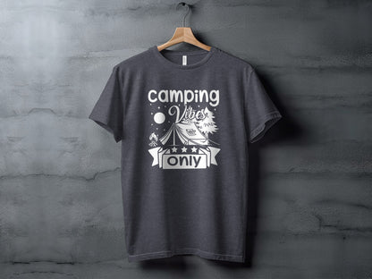 Camping Vibes Only Night Under the Stars T-Shirt T-Shirt - Outdoor & Adventure Collection - Mile Marker 16 Gear by Cloud 16 Clothing Co.
