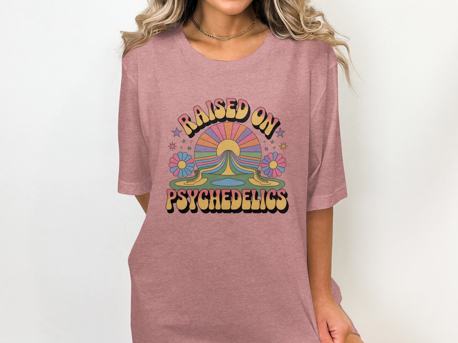 Raised On Psychedelics Graphic Tee Shirt