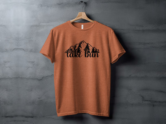 Lake Bun Mountains Nature Lover Graphic Design T-Shirt T-Shirt - Outdoor & Adventure Collection - Mile Marker 16 Gear by Cloud 16 Clothing Co.
