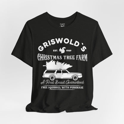 Griswold Christmas Tree Farm Vintage T-Shirt - Funny Holiday Graphic Tee