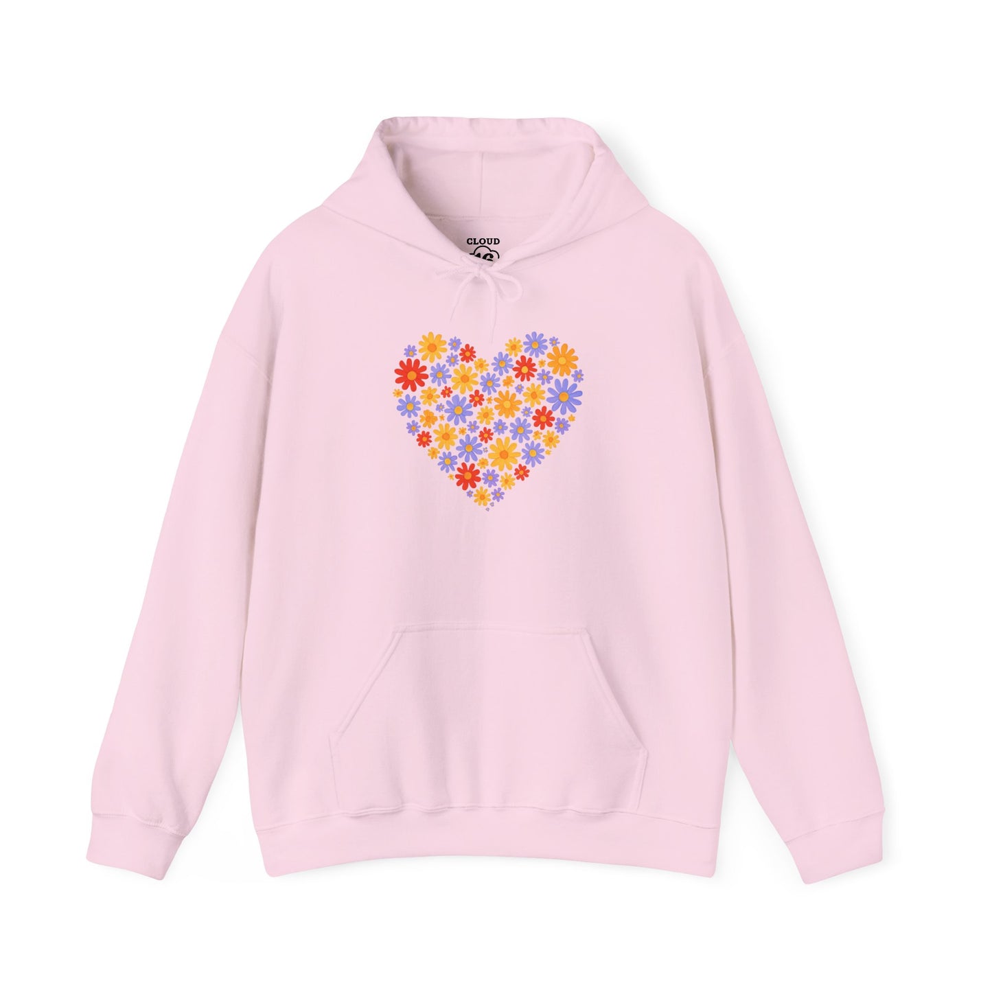 Floral Heart Hoodie - Female Cozy Hoodie | Perfect Gift for Any Occasion
