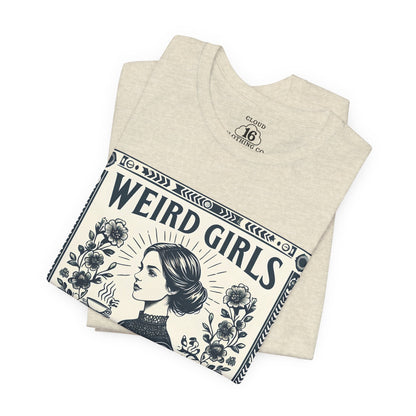 Weird Girls Club Vintage T-Shirt - Feminist Graphic Tee for Women