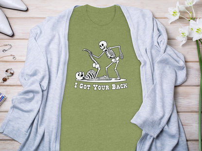 I Got Your Back Skeleton Humor Tee Shirt Product