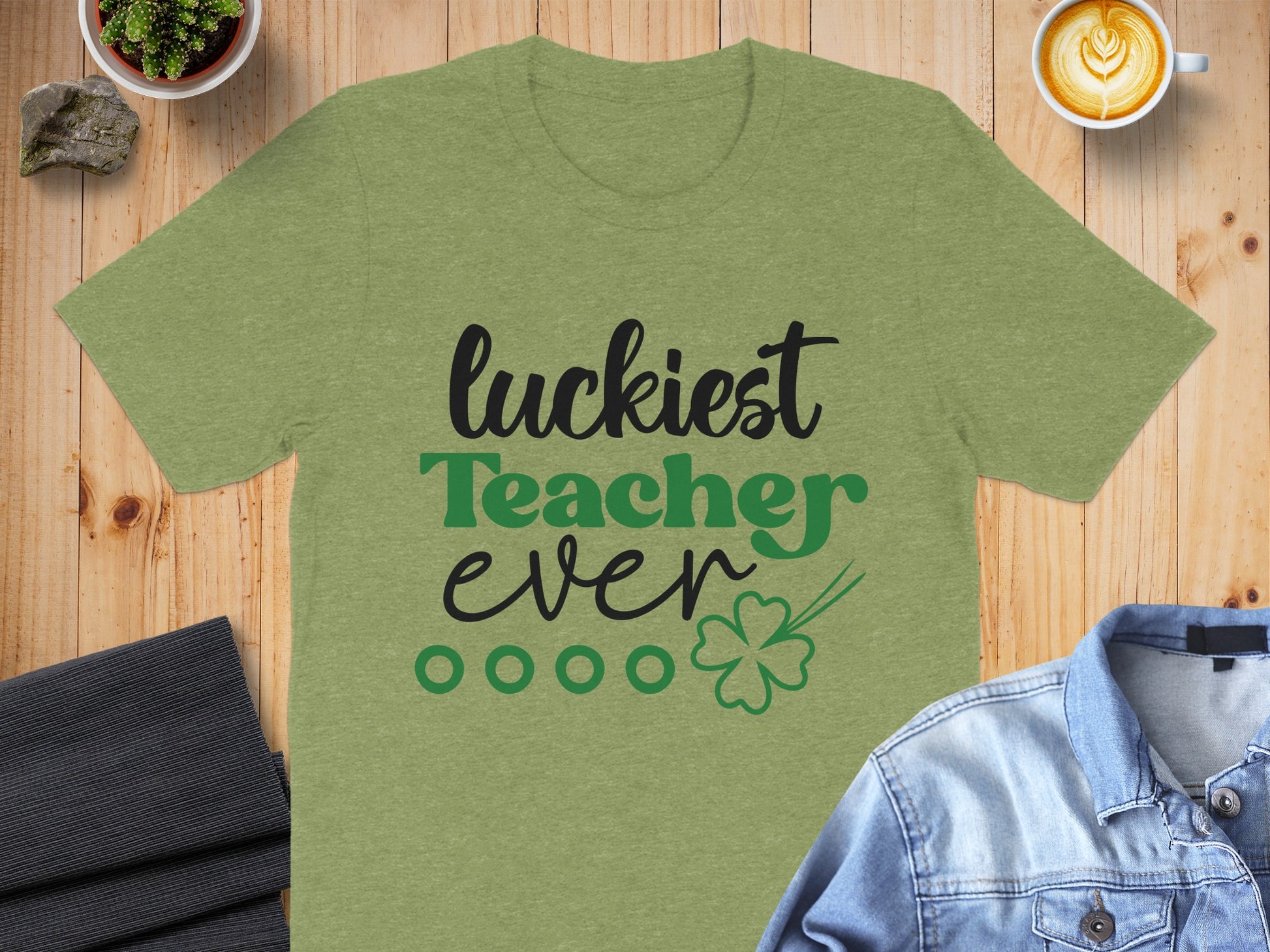 Luckiest Teacher Ever Graphic T-shirt