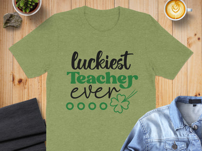Luckiest Teacher Ever Graphic T-shirt