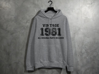Vintage 1981 All Original Parts Included Hoodie