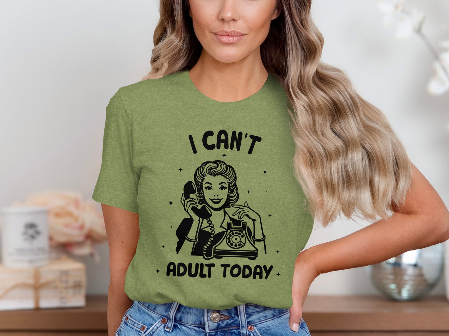 I Can't Adult Today Retro Graphic Women's T-shirt
