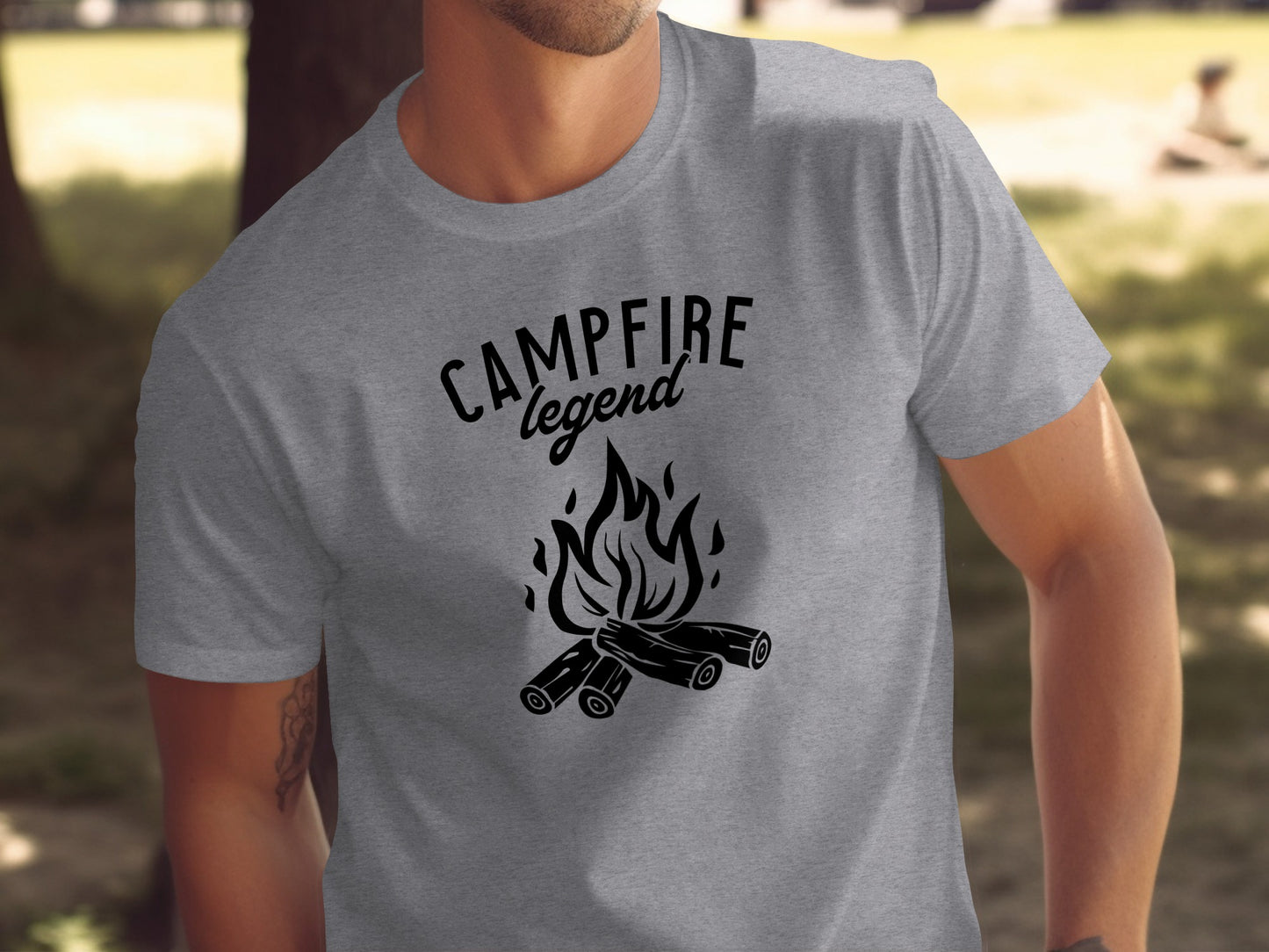 Campfire Legend Nature Graphic Adventure Outdoor T-Shirt T-Shirt - Outdoor & Adventure Collection - Mile Marker 16 Gear by Cloud 16 Clothing Co.