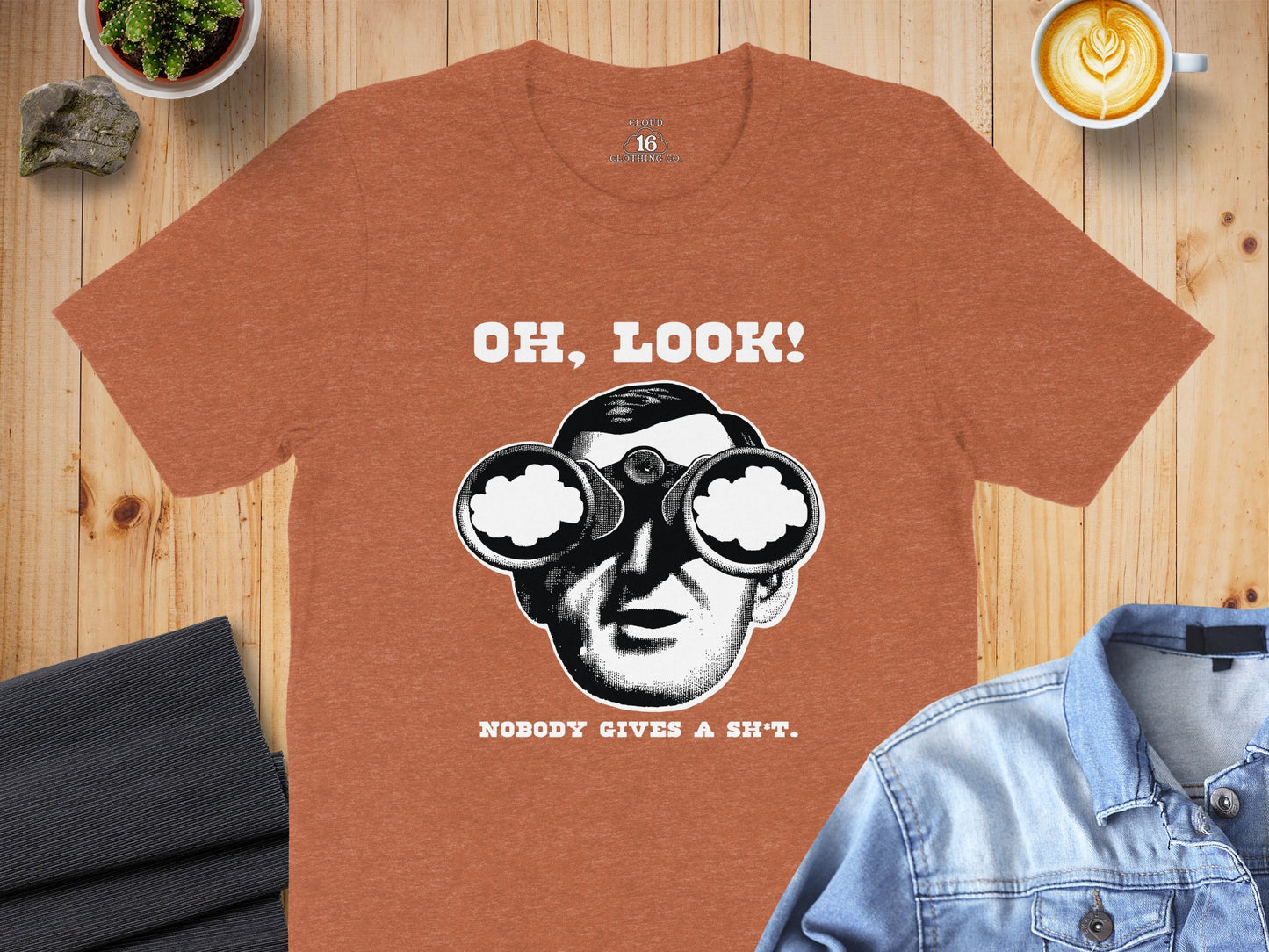 OH LOOK Nobody Gives A Sh*t Graphic T-shirt