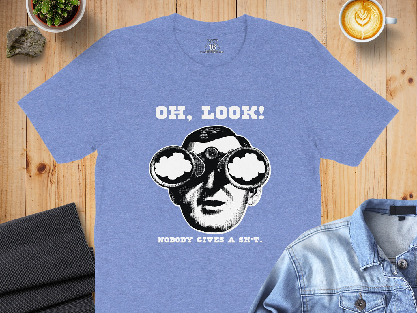 OH LOOK Nobody gives a Sh*t Graphic Tee Shirt