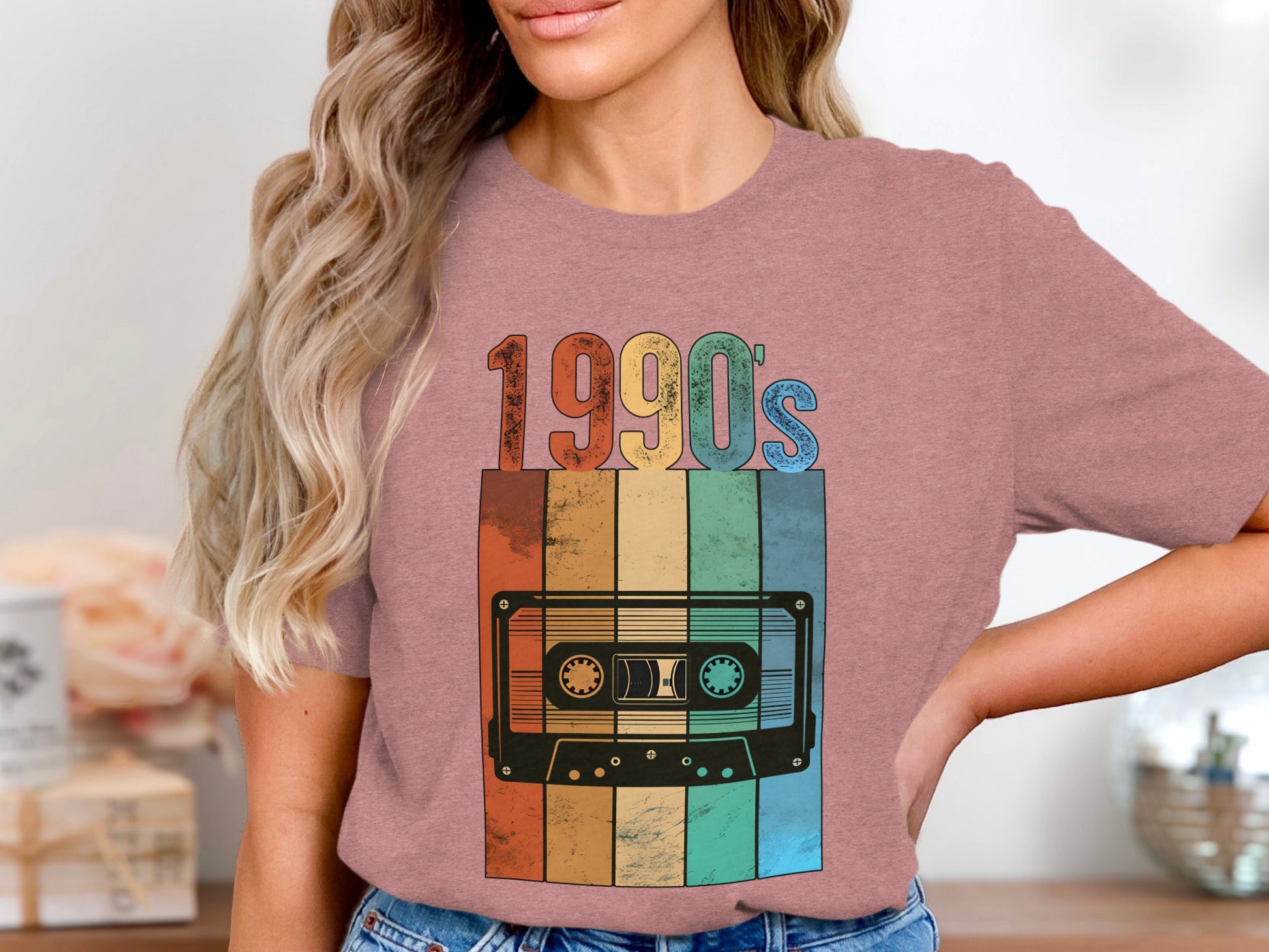 Retro 1990's Cassette Tape Graphic Tee Shirt