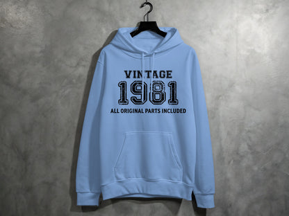 Vintage 1981 All Original Parts Included Hoodie