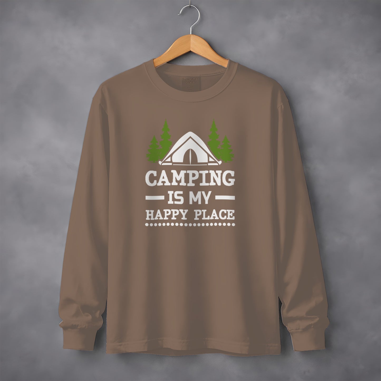 Camping Is My Happy Place Long Sleeve Shirt