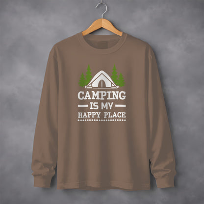 Camping Is My Happy Place Long Sleeve Shirt