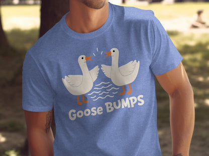 Goose Bumps Funny Two Geese Graphic T-Shirt