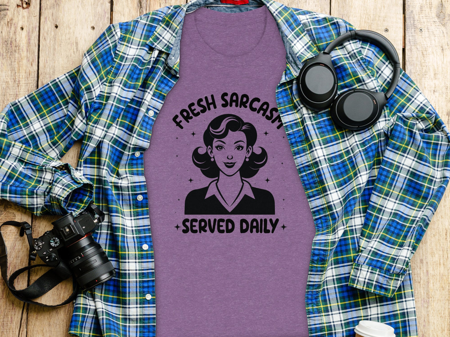 Fresh Sarcasm Served Daily Graphic Tee Shirt