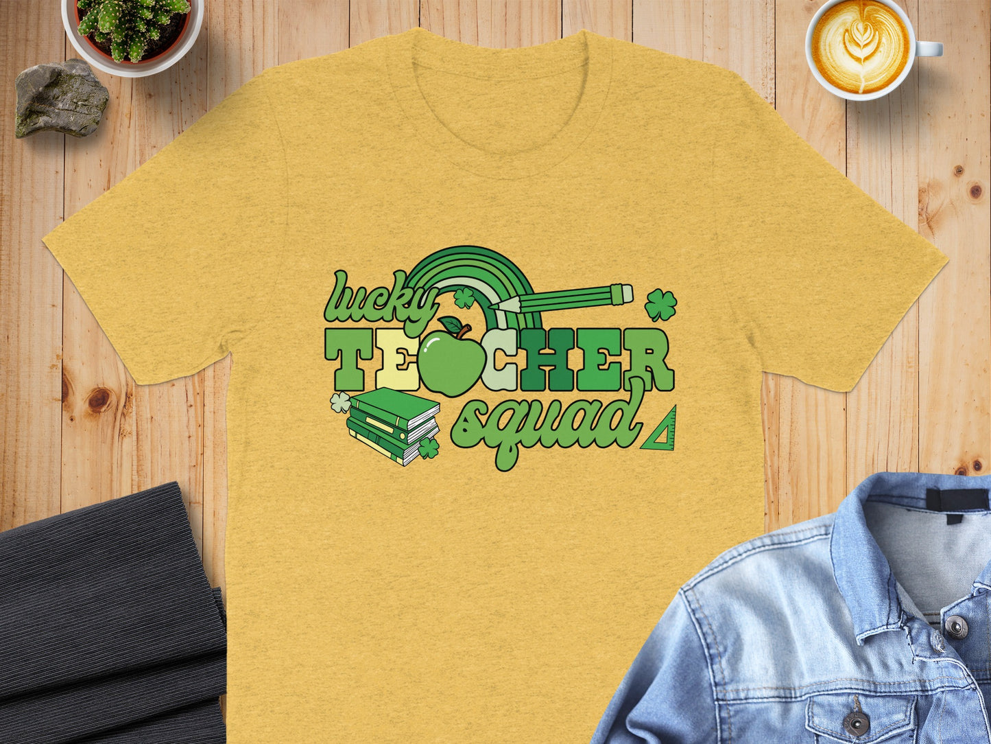 Lucky Teacher Squad Graphic Tee Shirt