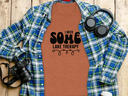 I Need Some Lake Therapy Funny Summer Vacation T-Shirt T-Shirt - Outdoor & Adventure Collection - Mile Marker 16 Gear by Cloud 16 Clothing Co.
