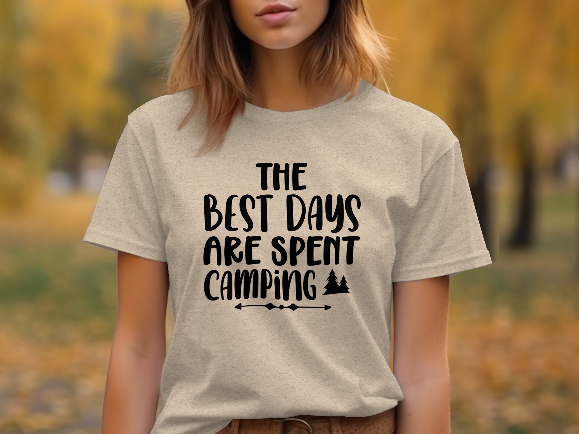 The Best Days Are Spent Camping Camping Design T-Shirt T-Shirt - Outdoor & Adventure Collection - Mile Marker 16 Gear by Cloud 16 Clothing Co.