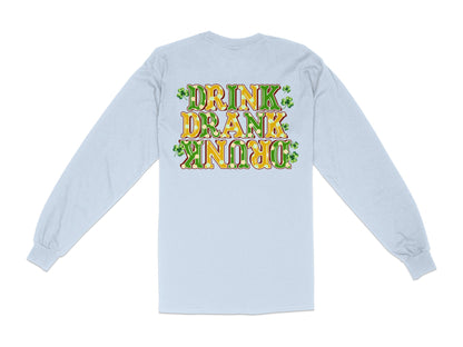 Scrappy Malone's Bar, Irish Pub Design, Shamrock Clover Green Bar Logo, Personalized Bar Sign, St Patricks Day Theme T-Shirt - Scrappy Malone's Bar 100-Proof Humor - Cloud 16 Clothing Co.