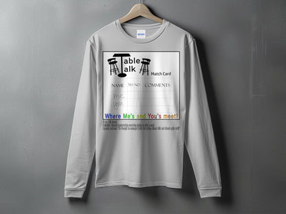 Table Talk Match Card Long Sleeve Shirt