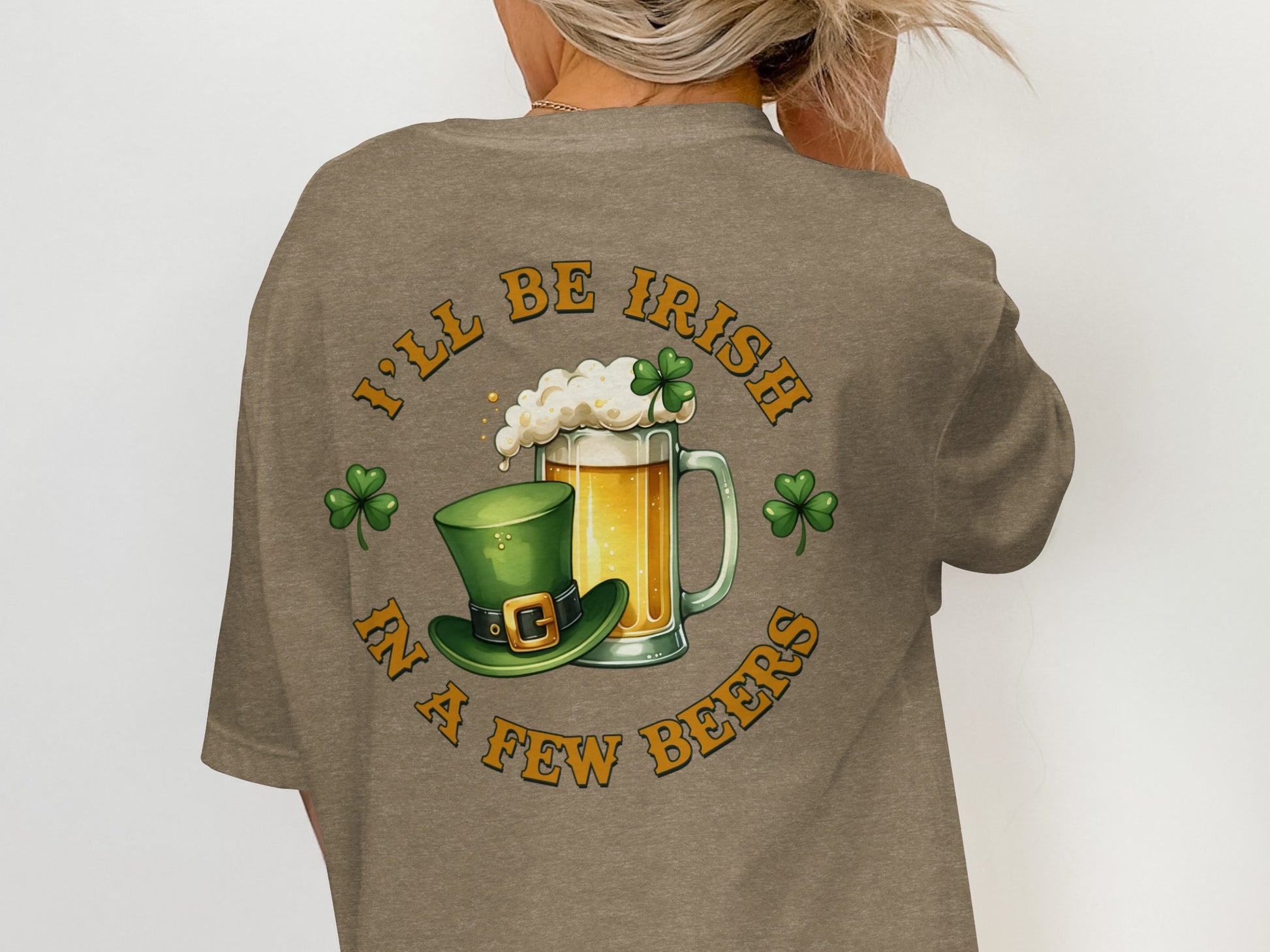Scrappy Malone's Bar, Shamrock Decor, St Patricks Day, Irish Pub Sign, Gift for Pub Owner, Home Bar Decor T-Shirt - Scrappy Malone's Bar 100-Proof Humor - Cloud 16 Clothing Co.