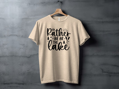 I'd Rather Be At The Lake Summer Holiday Gift T-Shirt T-Shirt - Outdoor & Adventure Collection - Mile Marker 16 Gear by Cloud 16 Clothing Co.