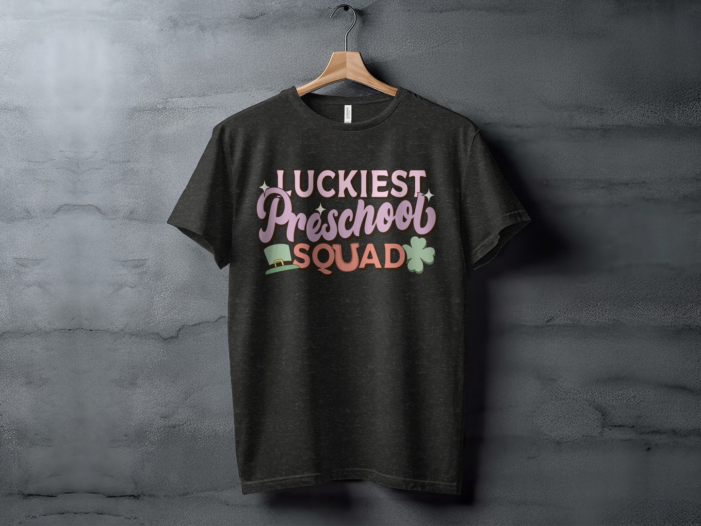 Luckiest Preschool Squad Lucky Shamrock T-Shirt