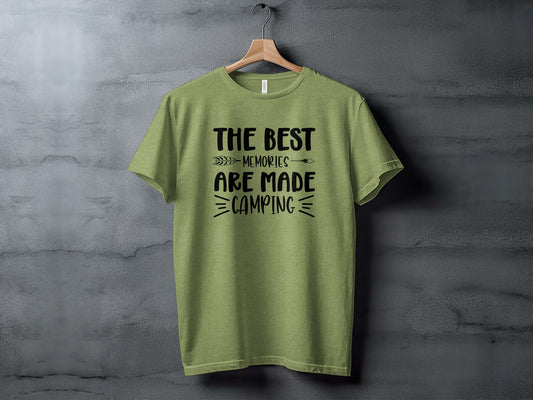 The Best Memories Are Made Camping Graphic T-Shirt T-Shirt - Outdoor & Adventure Collection - Mile Marker 16 Gear by Cloud 16 Clothing Co.