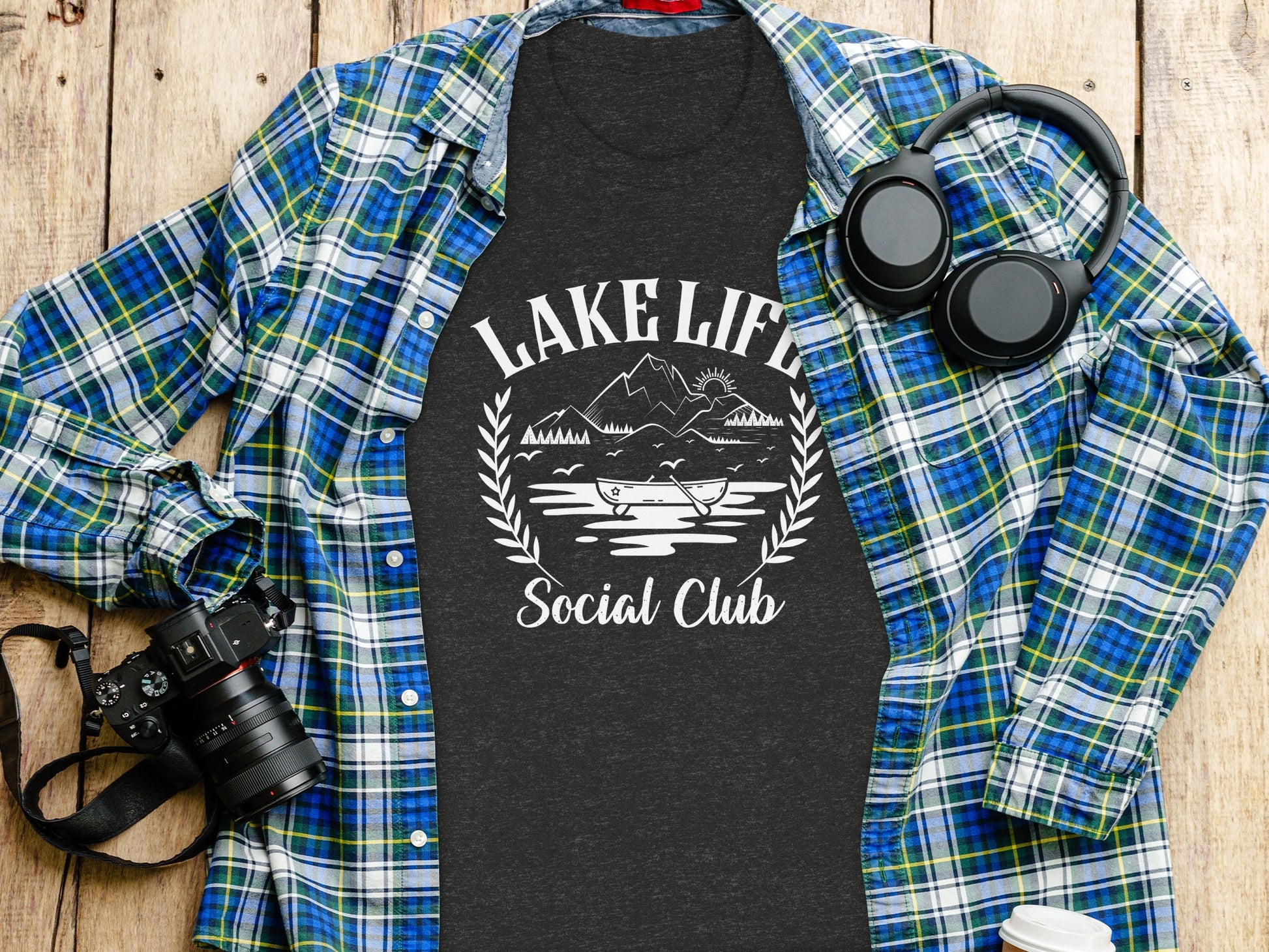 Lake Life Social Club Boating Outdoor Activity T-Shirt T-Shirt - Outdoor & Adventure Collection - Mile Marker 16 Gear by Cloud 16 Clothing Co.