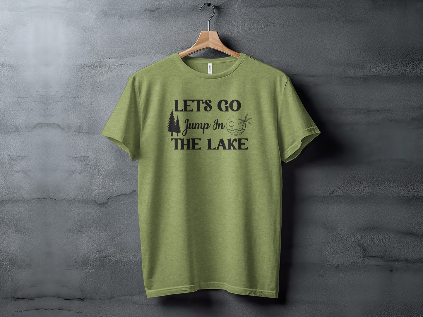 Lets Go Jump In The Lake Outdoors Adventure T-Shirt T-Shirt - Outdoor & Adventure Collection - Mile Marker 16 Gear by Cloud 16 Clothing Co.