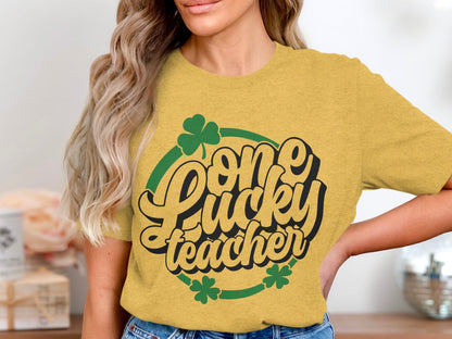 One Lucky Teacher St. Patrick's Day Shirt for Teachers