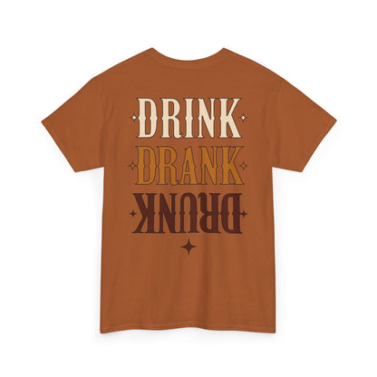 Scrappy Malone's Relaxed Fit 'Drink Drank Drunk' Funny T-Shirt - Unisex Cotton Tee