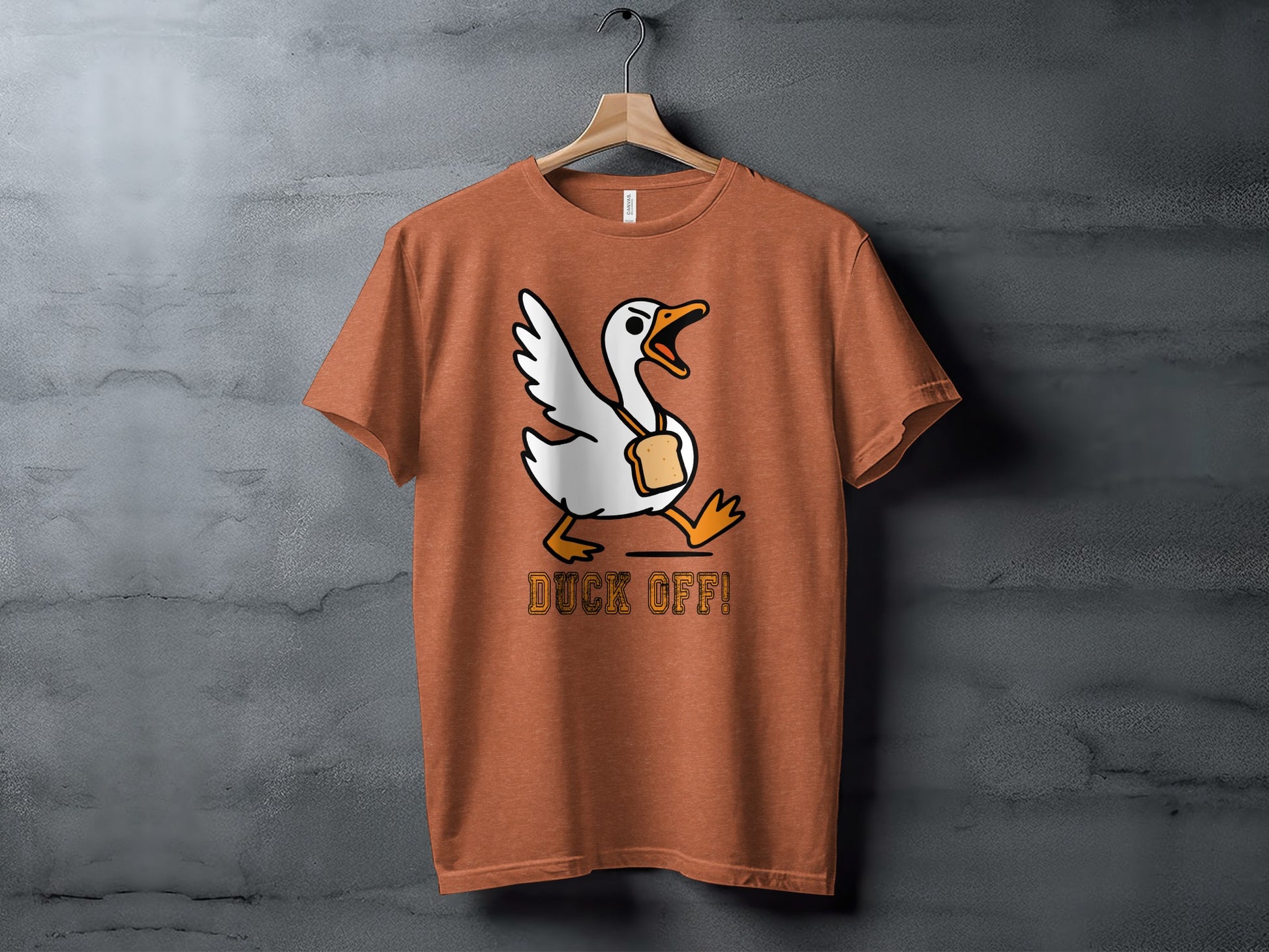 Duck Off Funny Graphic Duck T-Shirt for Casual Wear
