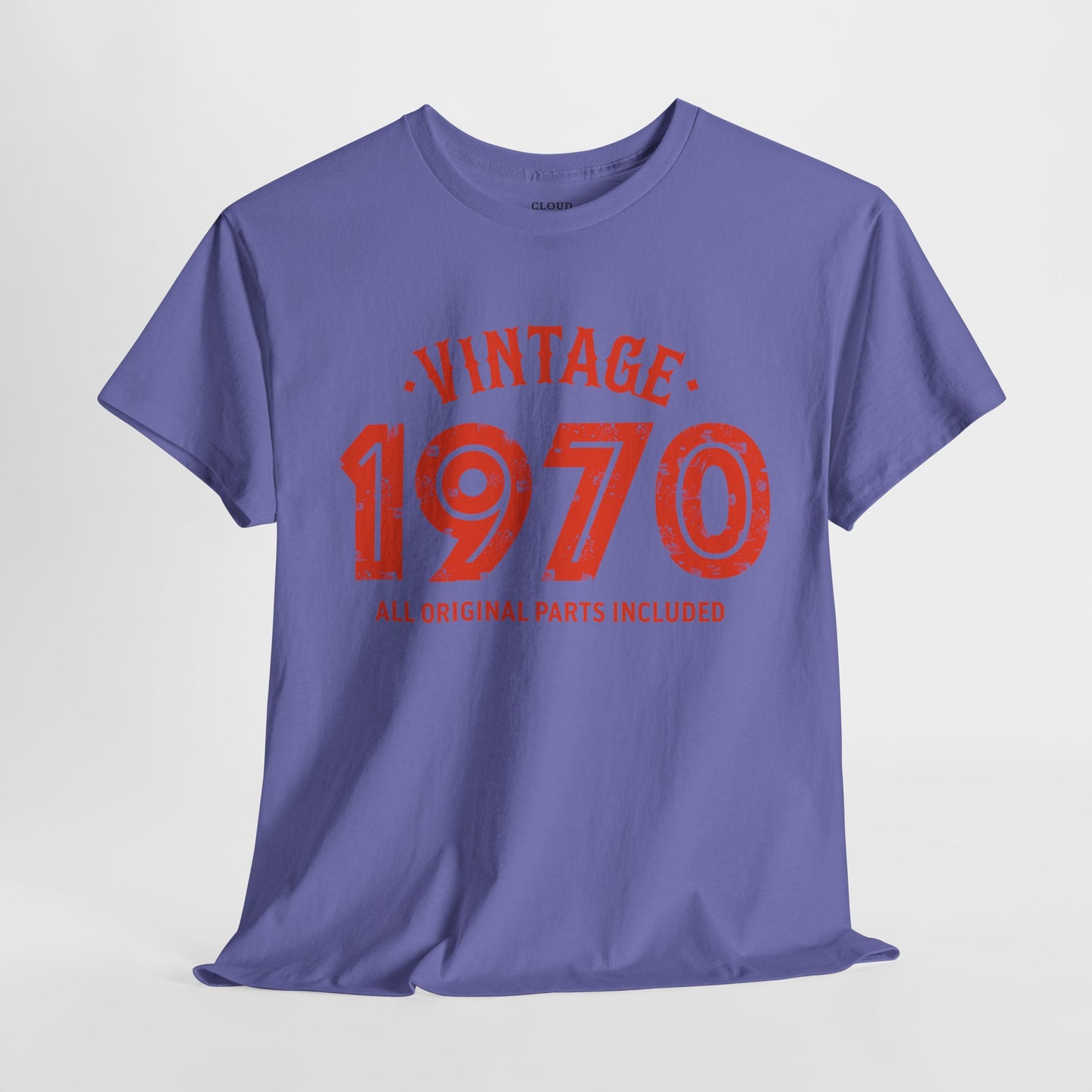 Vintage 1970 T-Shirt - Premium Unisex Heavy Cotton Retro Tee