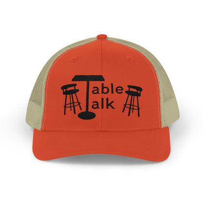 Table Talk Logo Embroidered Snapback Trucker Cap