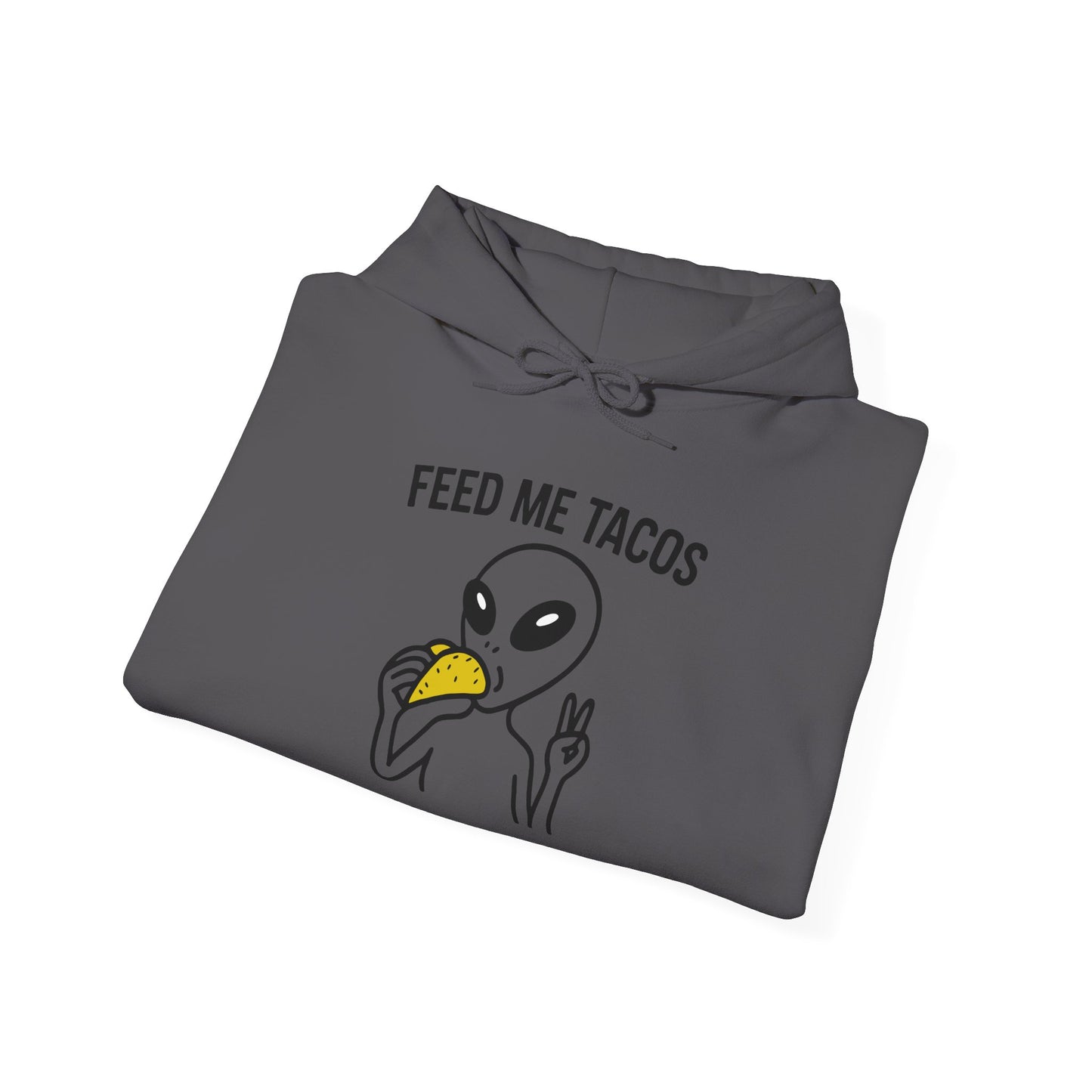 Alien Taco Lover Hoodie - Funny UFO Foodie Sweatshirt for Men & Women