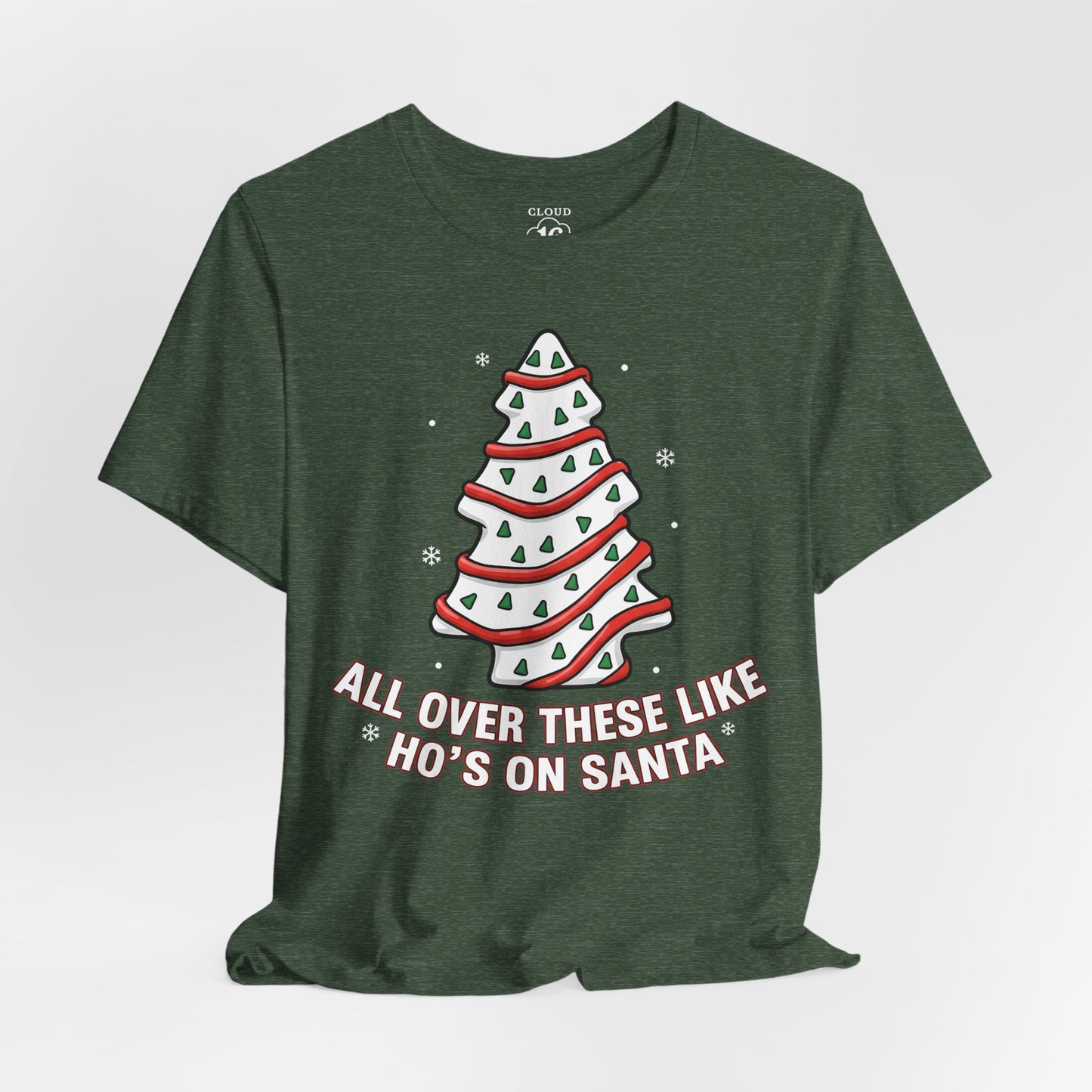 Christmas Tree Cake Unisex T-Shirt - Festive Holiday Tee