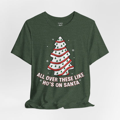 Christmas Tree Cake Unisex T-Shirt - Festive Holiday Tee