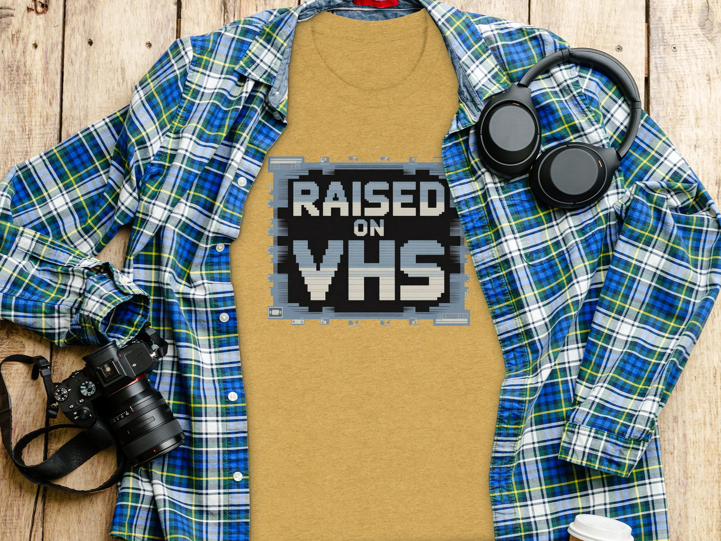 Raised on VHS Graphic Vintage Style Shirt