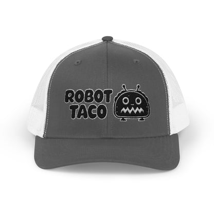 Robot Taco Snapback Trucker Cap - Fun Mesh Hat for Taco Lovers