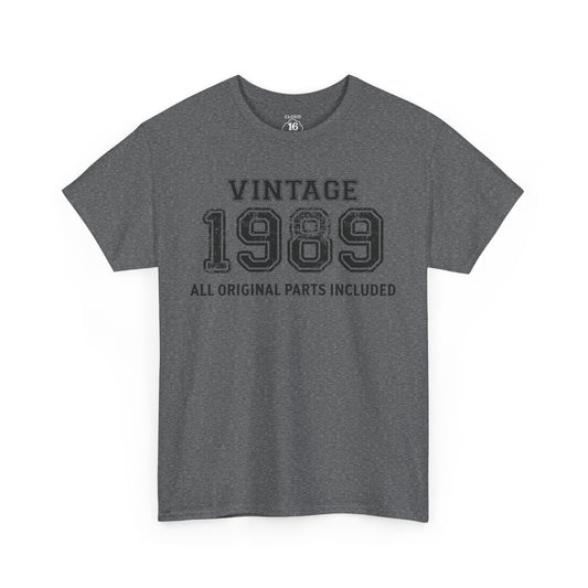 Vintage 1989 Retro T-Shirt - Premium Unisex Cotton Tee