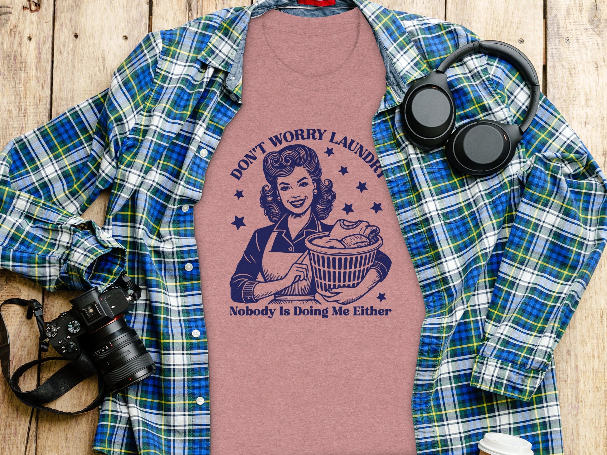 Don't Worry Laundry Funny Graphic Tee Shirt