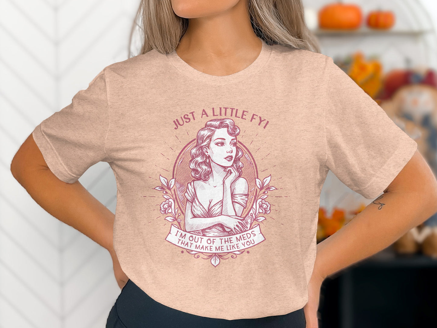 Just a Little FYI Graphic T-shirt with Vintage Design