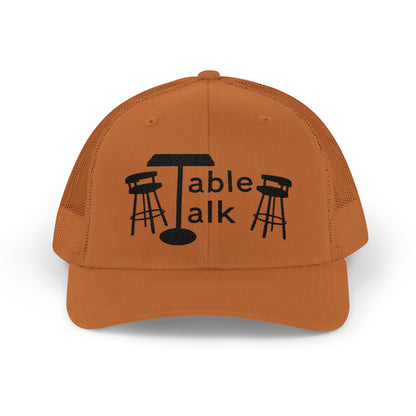 Table Talk Logo Embroidered Snapback Trucker Cap