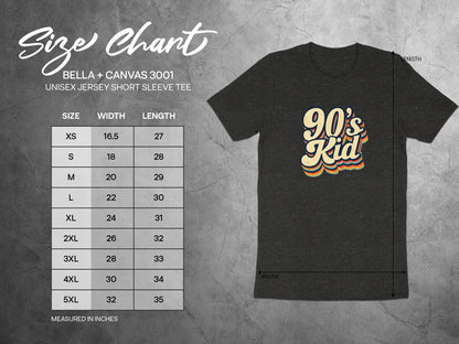 90's Kid Bella + Canvas 3001 Unisex Jersey Tee