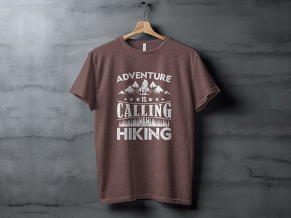 Adventure Is Calling Hiking Graphic Design T-Shirt T-Shirt - Outdoor & Adventure Collection - Mile Marker 16 Gear by Cloud 16 Clothing Co.